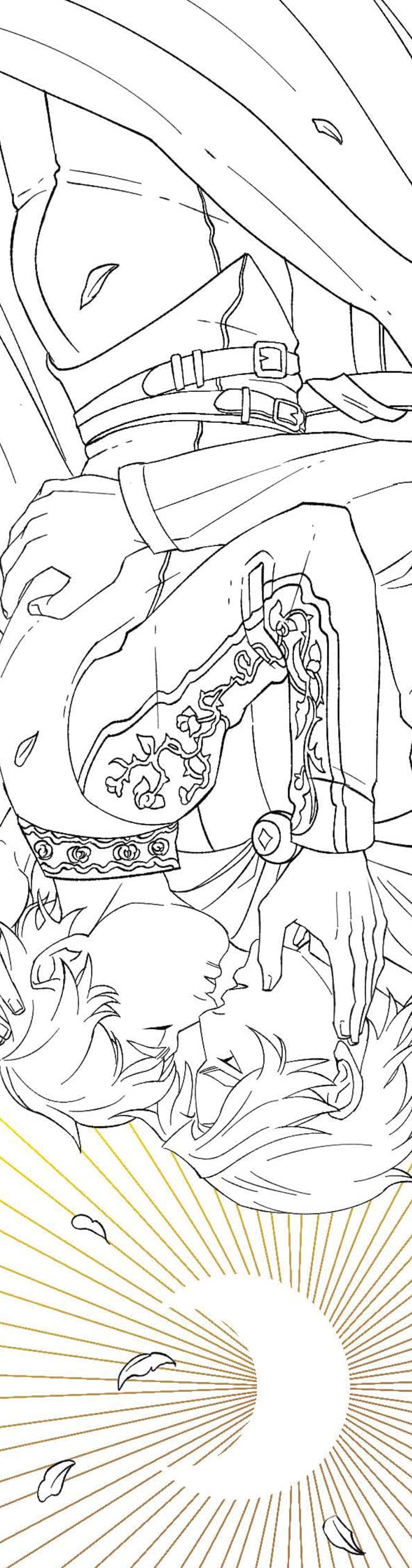 Dragon Princess: Marque-pages à colorier romantasy avec dorures