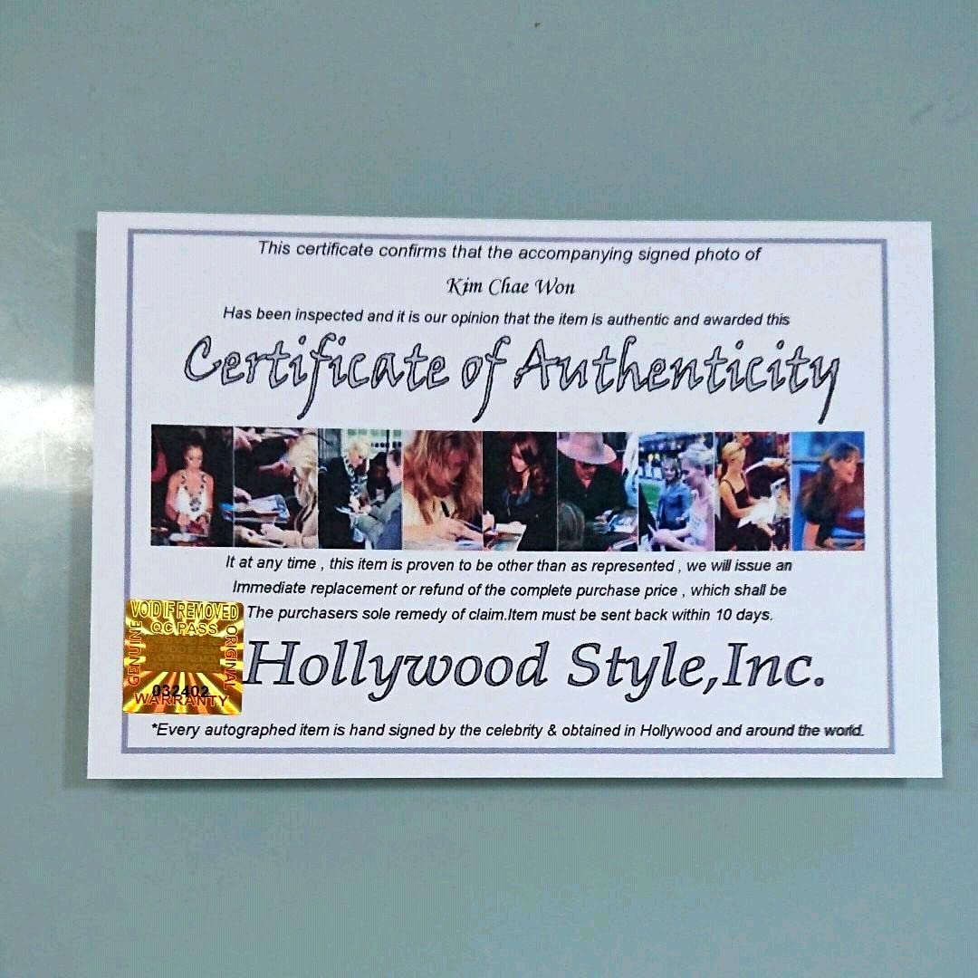 キム チェウォン直筆サイン入り2Lサイズ写真…LE SSERAFIM