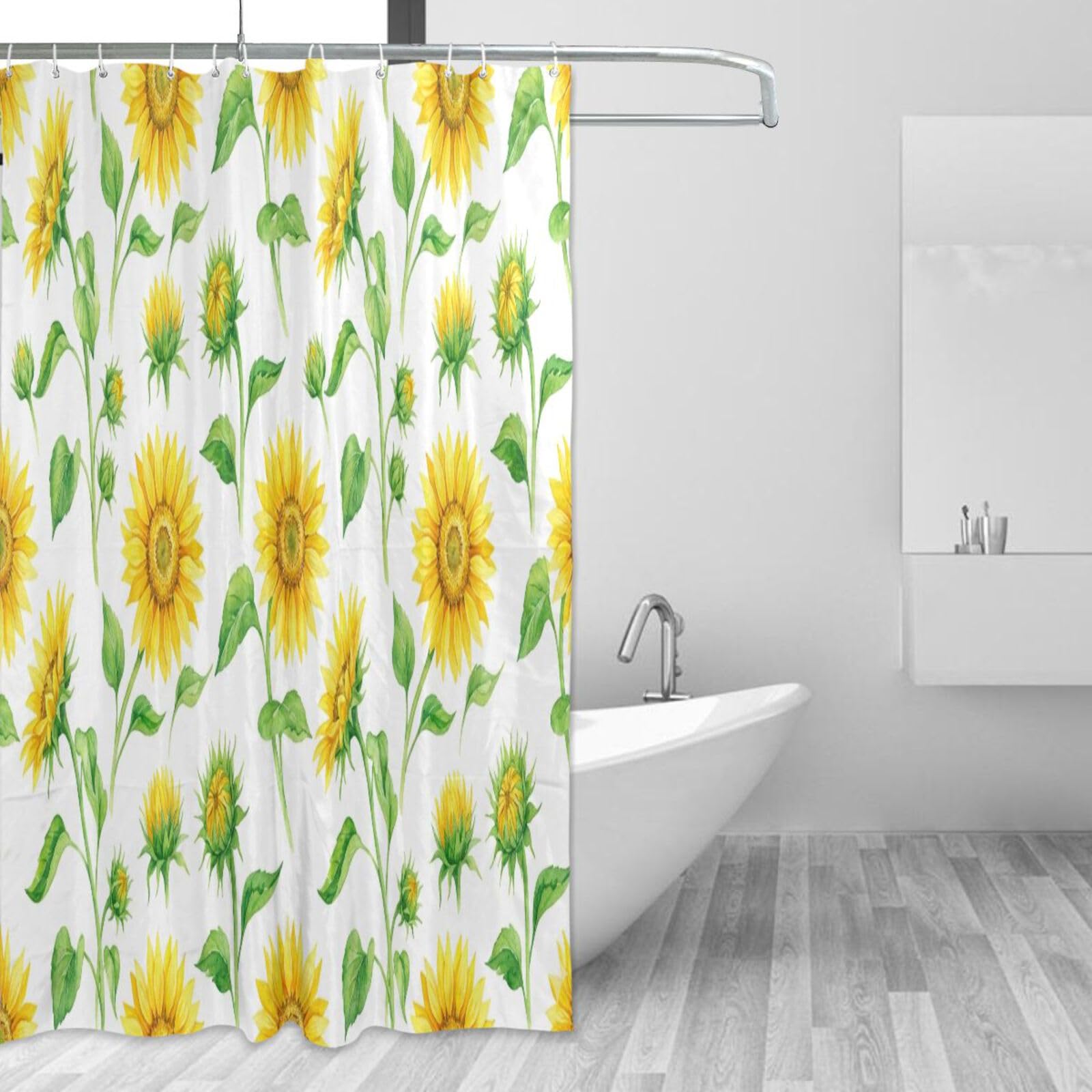 Rideau de douche de qualité supérieure motif tournesols