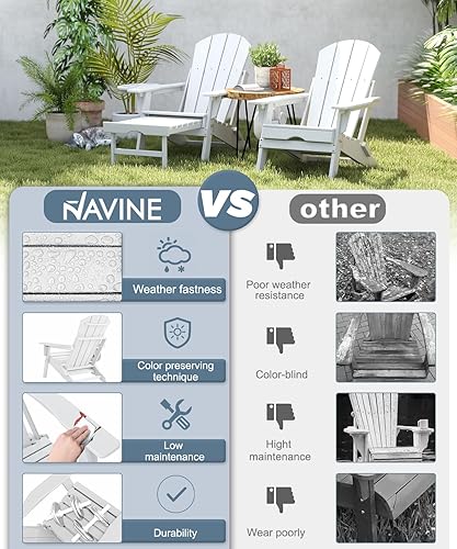 Miniatura 24 de Silla Adirondack ajustable con otomana retráctil, juego de 2, silla Adirondack plegable de polietileno de alta densidad con soporte para tazas