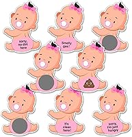 Vista 1 de Baby Shower Games, Scratch Off Game, Silly Activity for Ice Breakers, Door Prizes, Baby Shower Activity and Idea, Fun and Easy to Play, 38 Cards