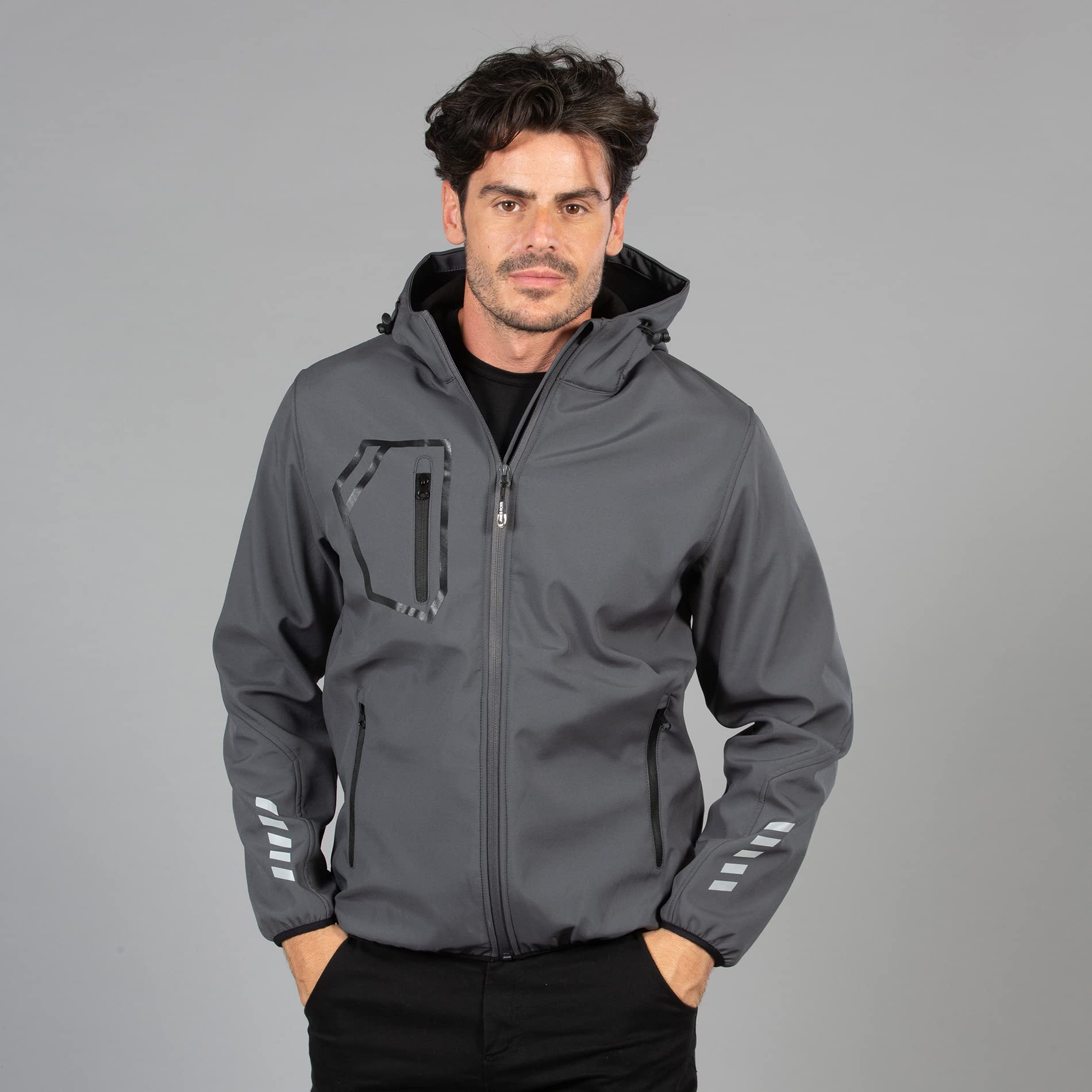 Siry Work Giubbino in soft shell a due strati impermeabile art. Garmisch Man JRC