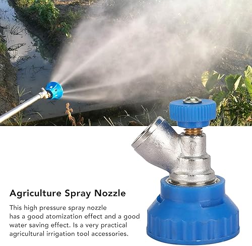 Miniatura 7 de Fdit Boquilla atomizadora de rosca interna G3/8 45 grados de alta presión para riego de agua de jardín rociador de cabezal rociador para jardines