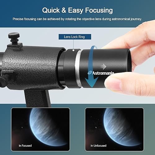 Miniatura 18 de Astromania Buscador de alcance 9x50, ángulo recto de imagen correcta, buscador de telescopio óptico, totalmente multicapa para telescopio