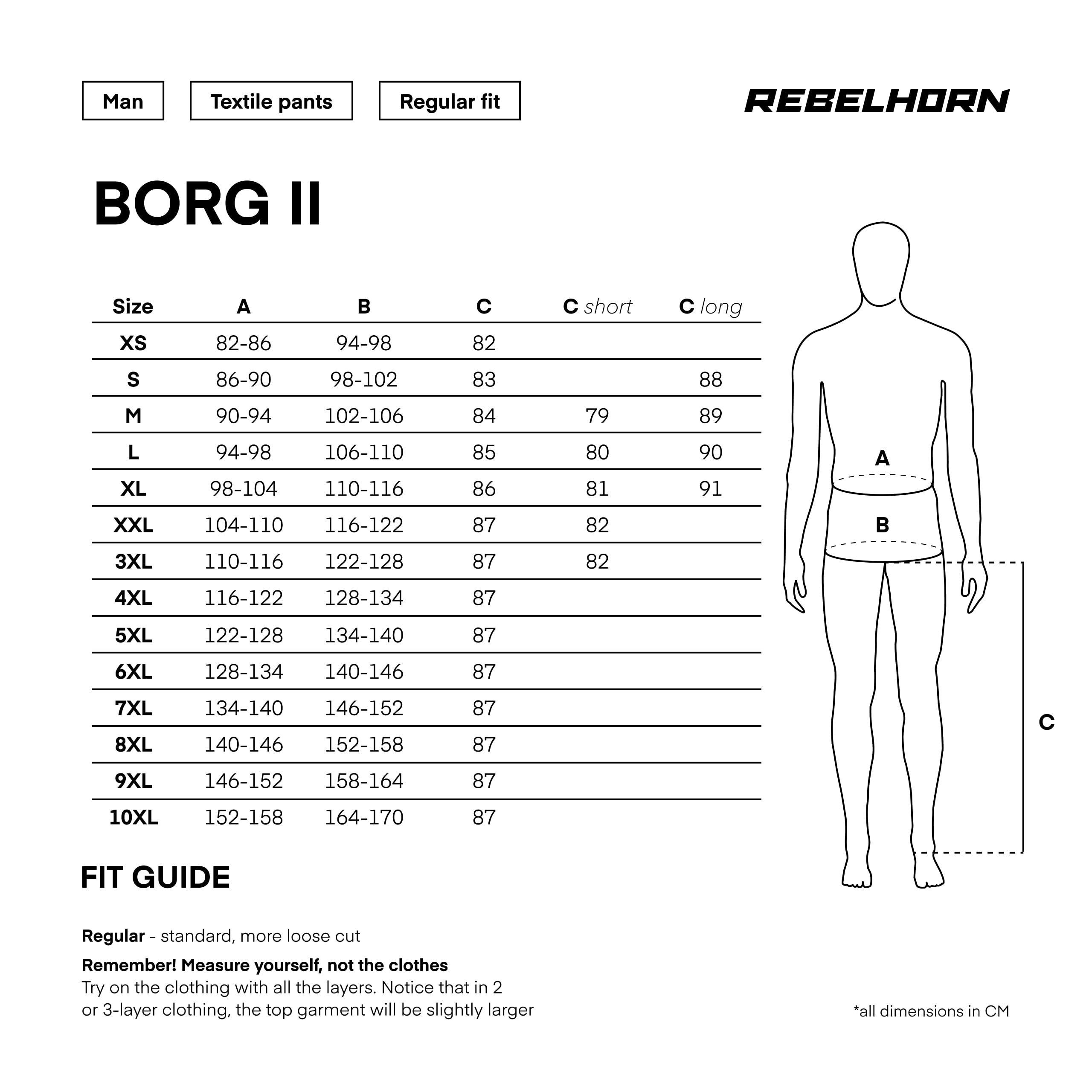 REBELHORN Borg II Spodnie Motocyklowe Męskie | Tekstylne | Ochraniacze kolan i bioder poziomu 2 | Membrana HydraShield PRO In&Out | Panele wentylacyjne