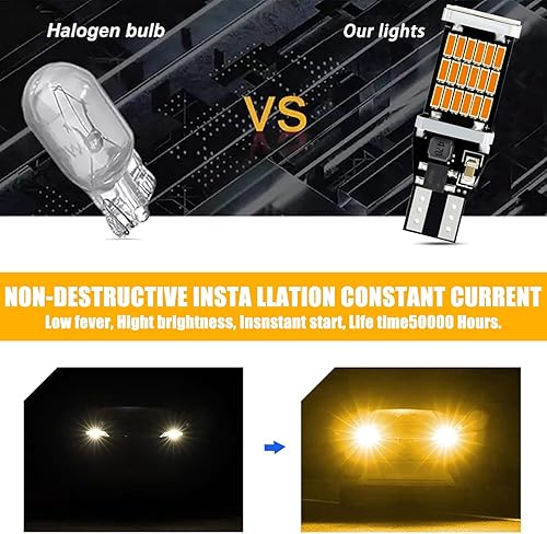 Miniatura 6 de 4 luces LED de marcha atrás para automóvil, T15 4014 45SMD, chipsets de luz de marcha atrás, luces traseras LED sin errores, luces de giro, para