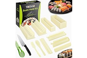 12-Piece Sushi Mold Set: Transform into a Sushi Chef!