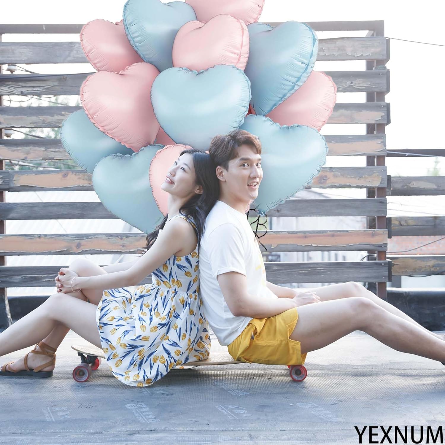 30PCS Blue and Pink Heart Balloons,18 inch Balloons Heart Shape Balloons,Heart Party Decorations,Suitable for Baby Shower Wedding Birthday Party Decorations - Image 6