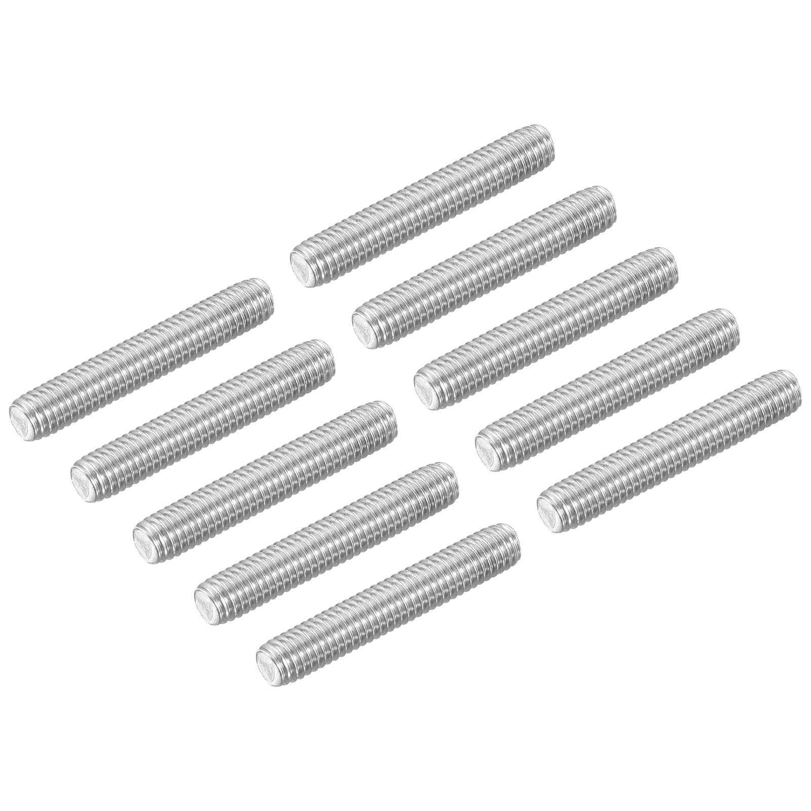 uxcell 15Pcs M6-1.0x35mm Fully Threaded Rods, Threaded Rods Bar Studs, 304 Stainless Steel Long Thread Screws Hardware for U-Bolts, Anchors, Clamps,