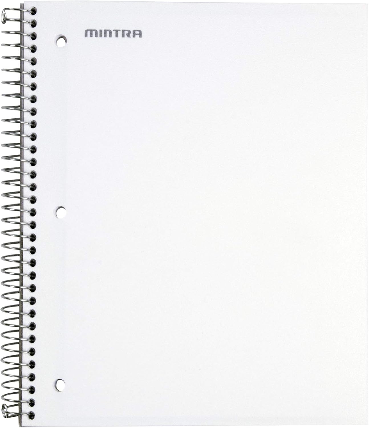 Mintra Office Durable Spiral Notebooks, 3 Subject (aTeal, Purple, White, College Ruled 3pk)