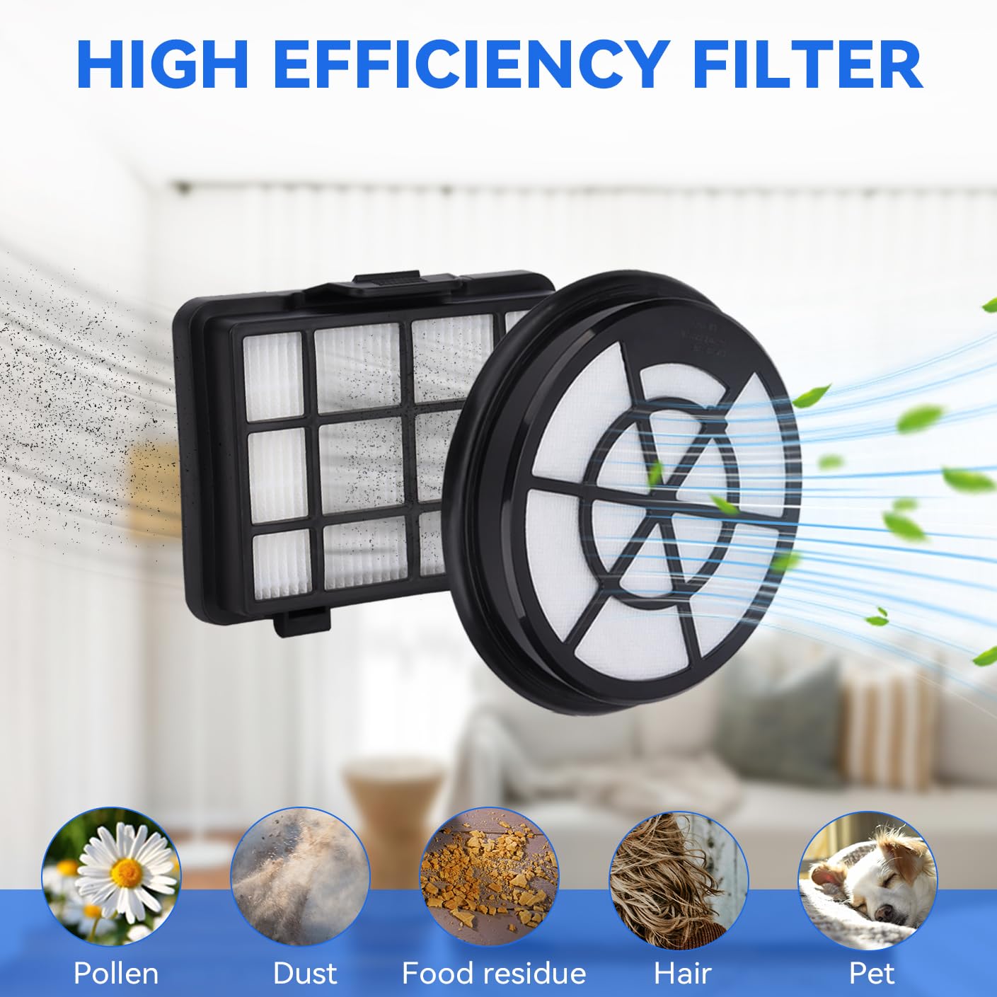 Filtri per aspirapolvere Bosch Serie 2 BGC05A220A-BGC05A320-BGC05A322-BGC05AAA1-BGS05A221-BGS05A22-BGS05AAA2/01-BGS05A220/02 12 pezzi