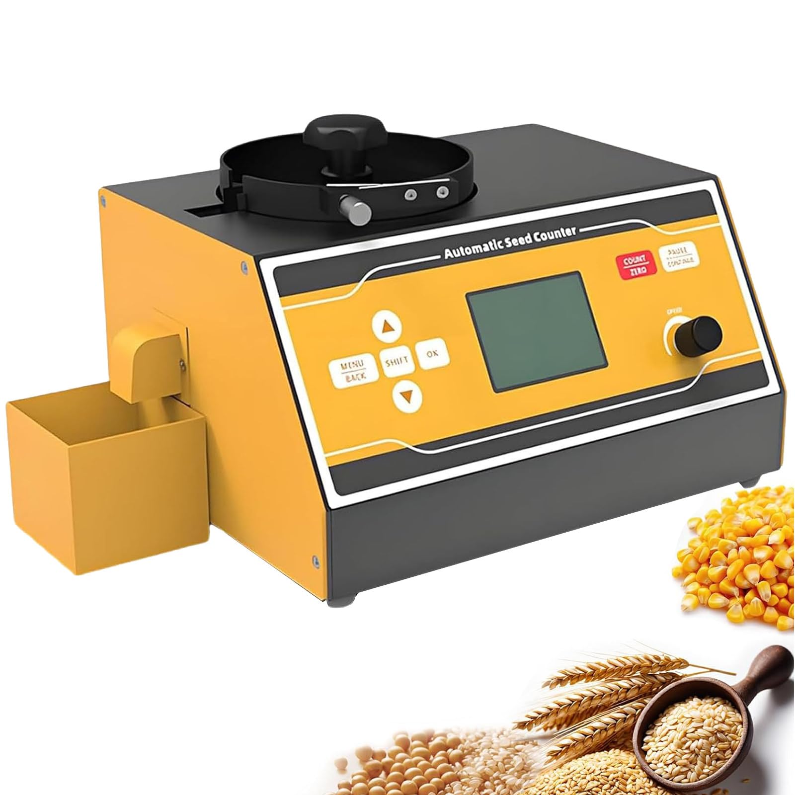XNXYSMKJ Automatic Seed Counting Device w/LED Display,High Speed ≥1000pcs/3min for Corn Soybean Grain,Multi-Functions Counter Machine for Shapes Samples