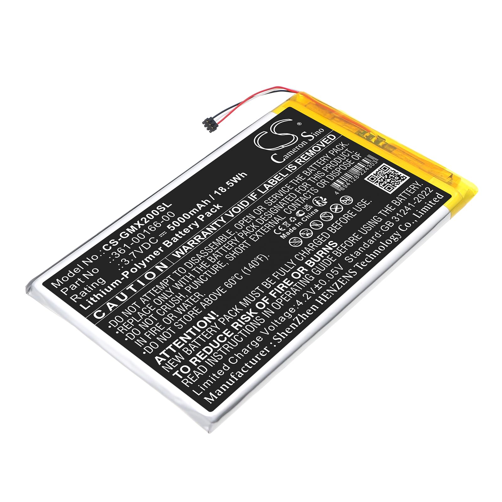 Ersatz Akku kompatibel mit Garmin Zumo XT2 PN: 361-00166-00 5000mAh / 18.5Wh