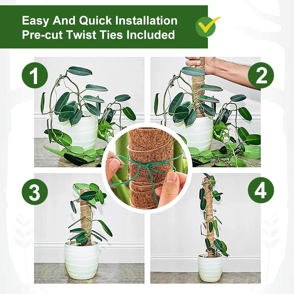 Moss Pole, Bendable Plant Sticks Support,Moss Stick,Plant Stakes