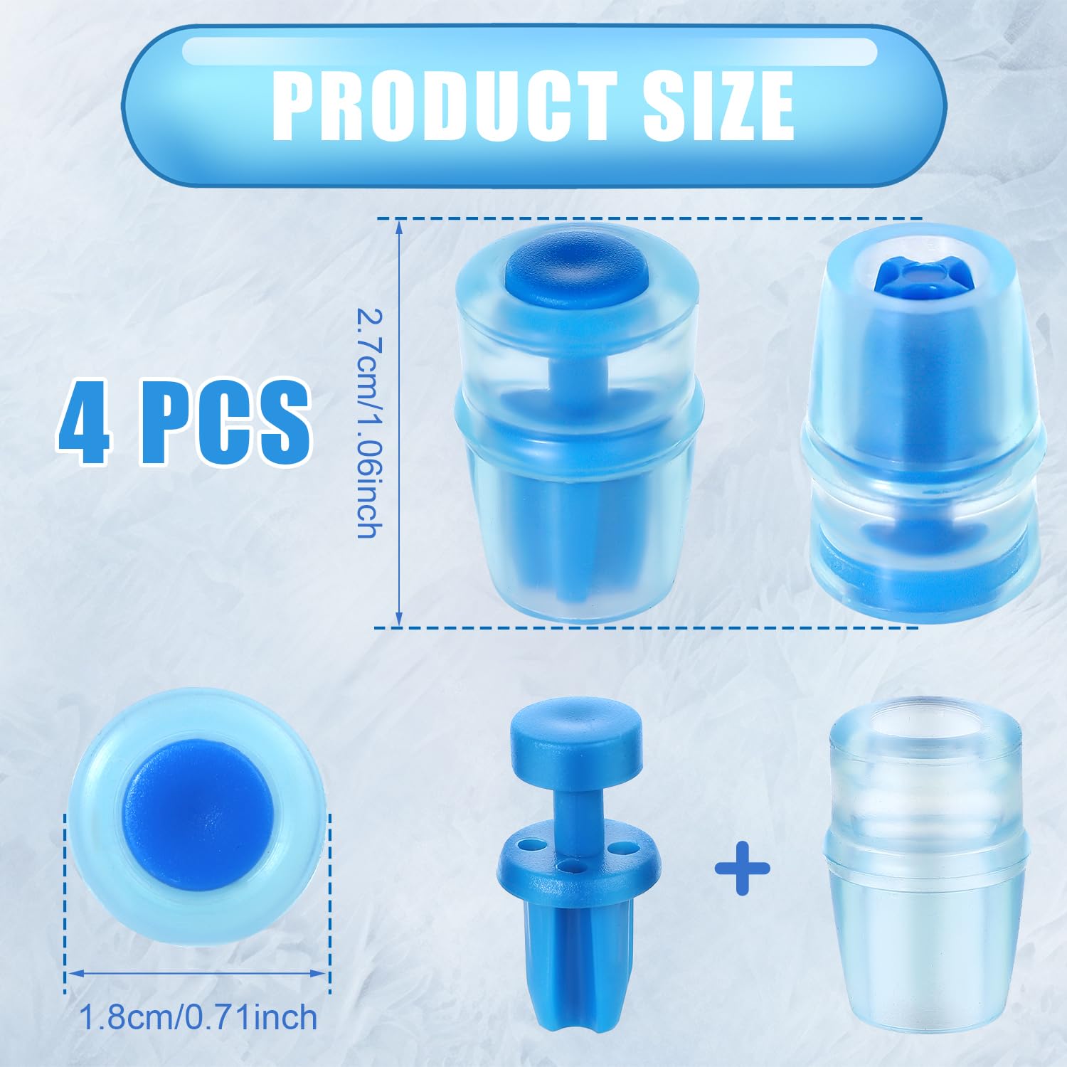 Lot De 4 Valves De Morsure En Silicone Sans BPA - Buse De Rechange Pour Poche à Eau / Sac D'hydratation
