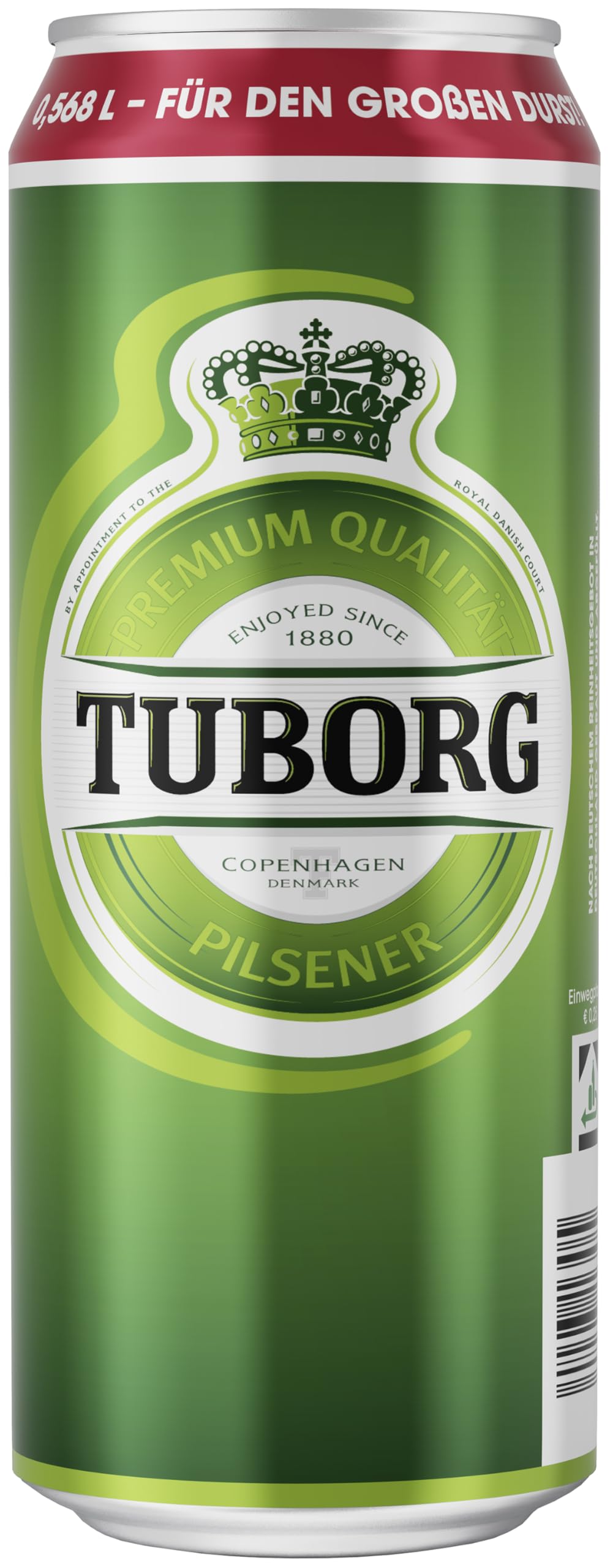 Tuborg Pilsener, Bier Dose Einweg (24 x 0.568 L) Dosenbier