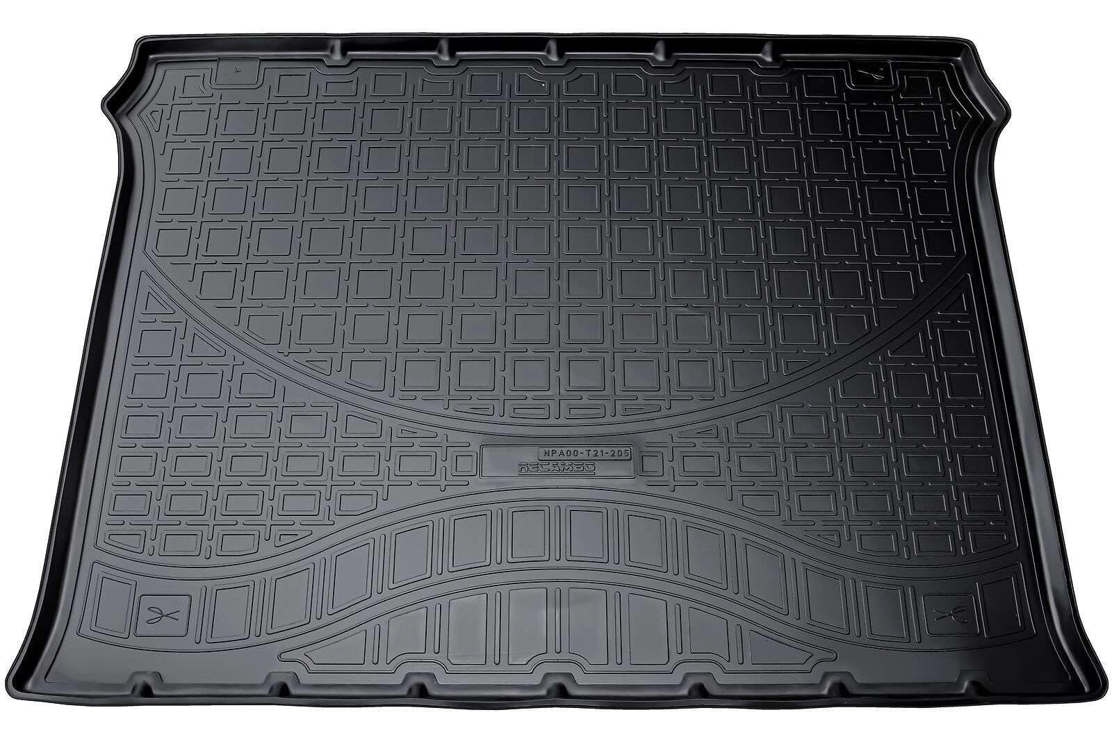 RECAMBO Gummimatten & Kofferraumwanne Set passend für FIAT DOBLO II, 5-Sitzer | Typ 263 | ab 2010-100% passgenaue Auto Fußmatten und Kofferraummatte aus hochwertigen rutschfesten TPE - Schwarz