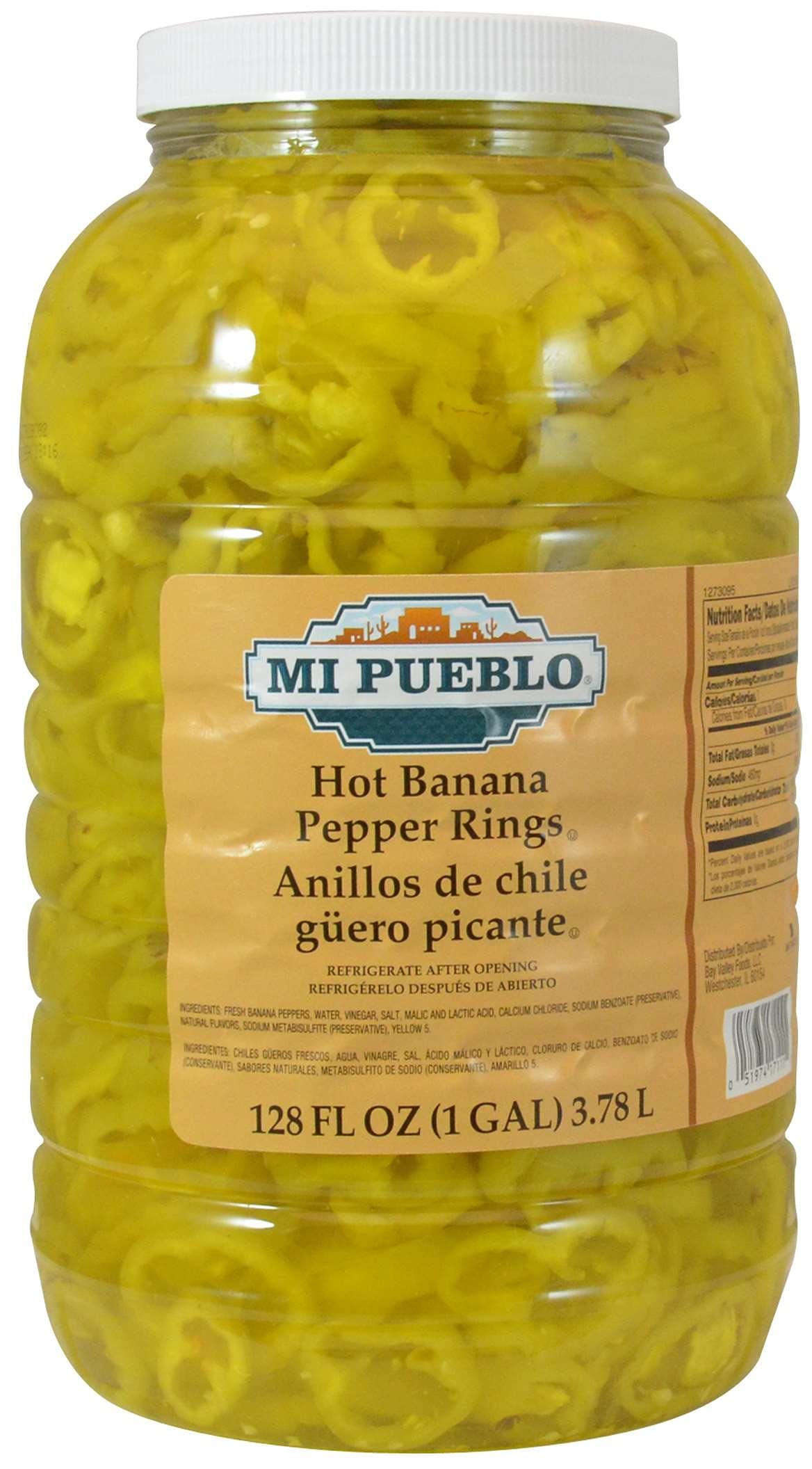 Mi Pueblo Hot High Defect Banana Pepper Ring by Bay Valley Foods – Pack of 4