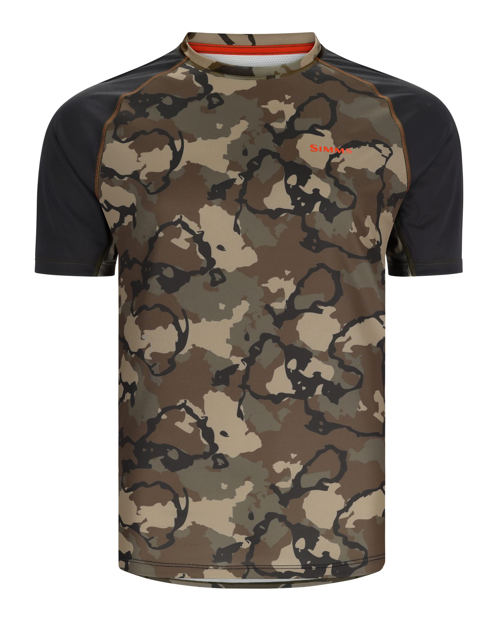 Simms Challenger Solar Tech UPF 30+ Fishing Shirt, Regiment Camo Olive Drab/Carbon, X-Large