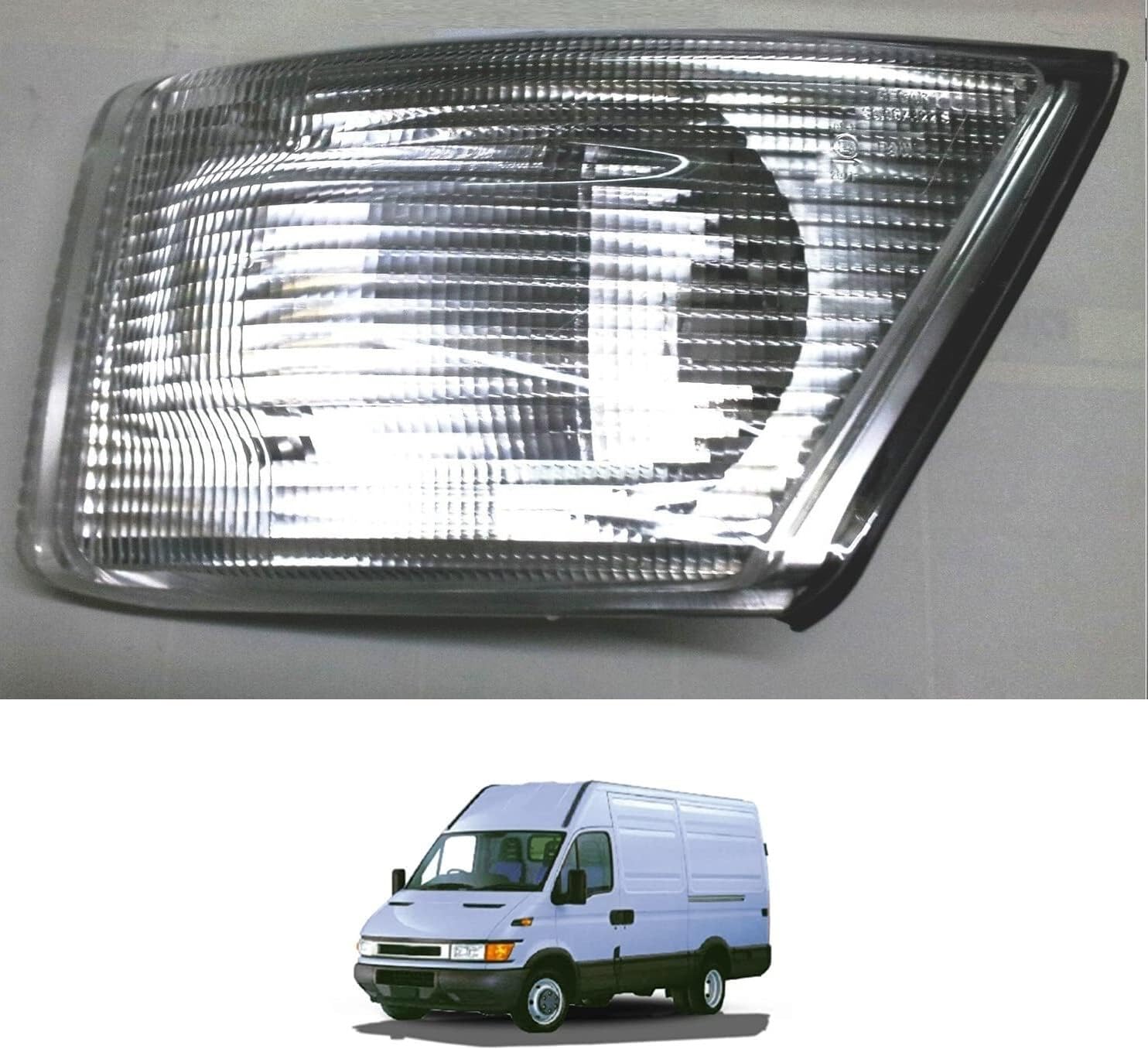 Generico FRECCIA FARO FANALE COMPLETO ANTERIORE SINISTRO SX BIANCO ADATTO A DAILY IVECO 2000 504104465