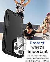 Vista 3 de AICase Funda con Clip tipo Pistolera Compatible con iPhone 15 Pro Max con Protector de Pantalla de Vidrio + Lente de Cámara, Protección Resistente