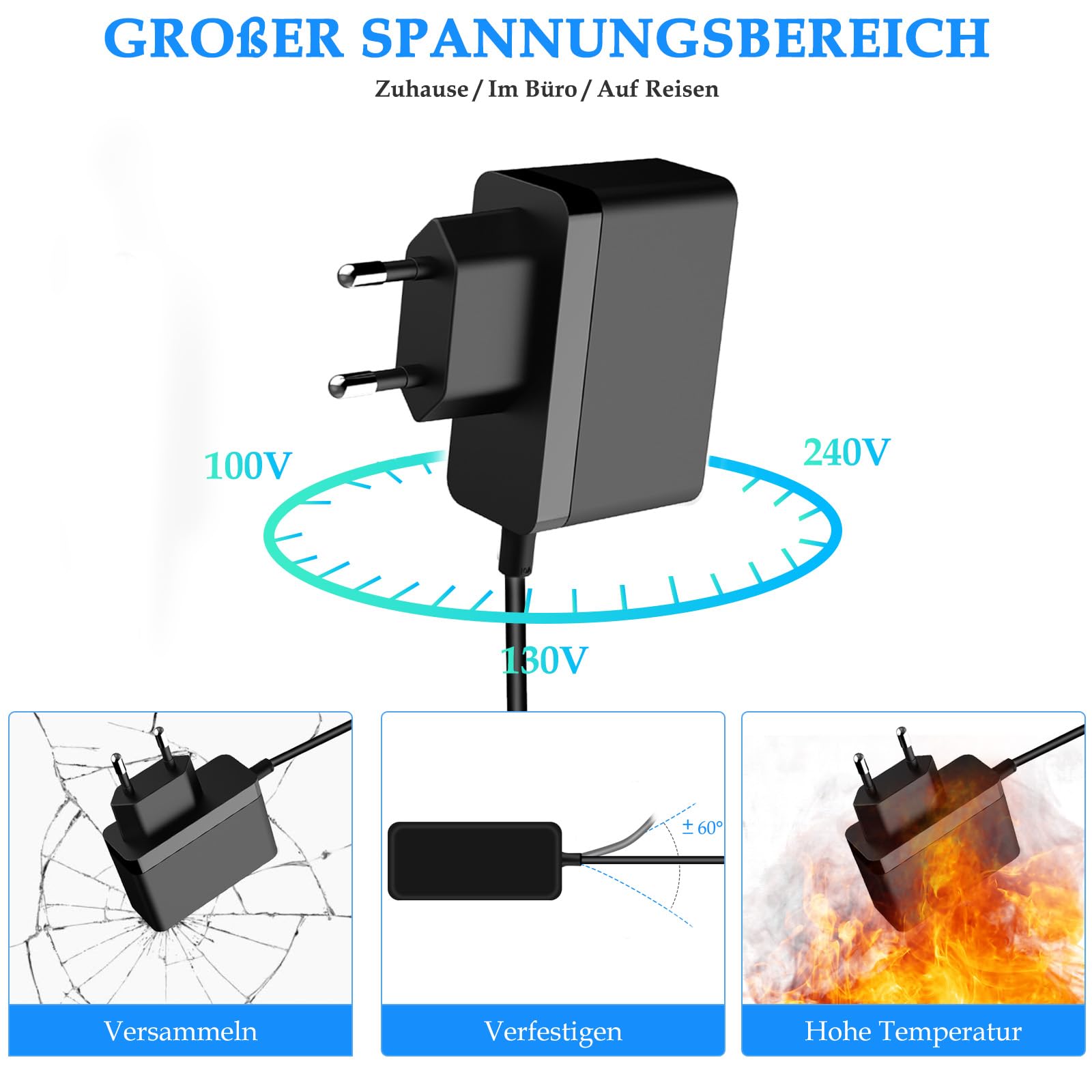 Ladegerät Kompatibel mit Philips Luftreiniger 900 Serie 24V Netzteil für Ihren Luftreiniger Ladekabel 1,8 Meter