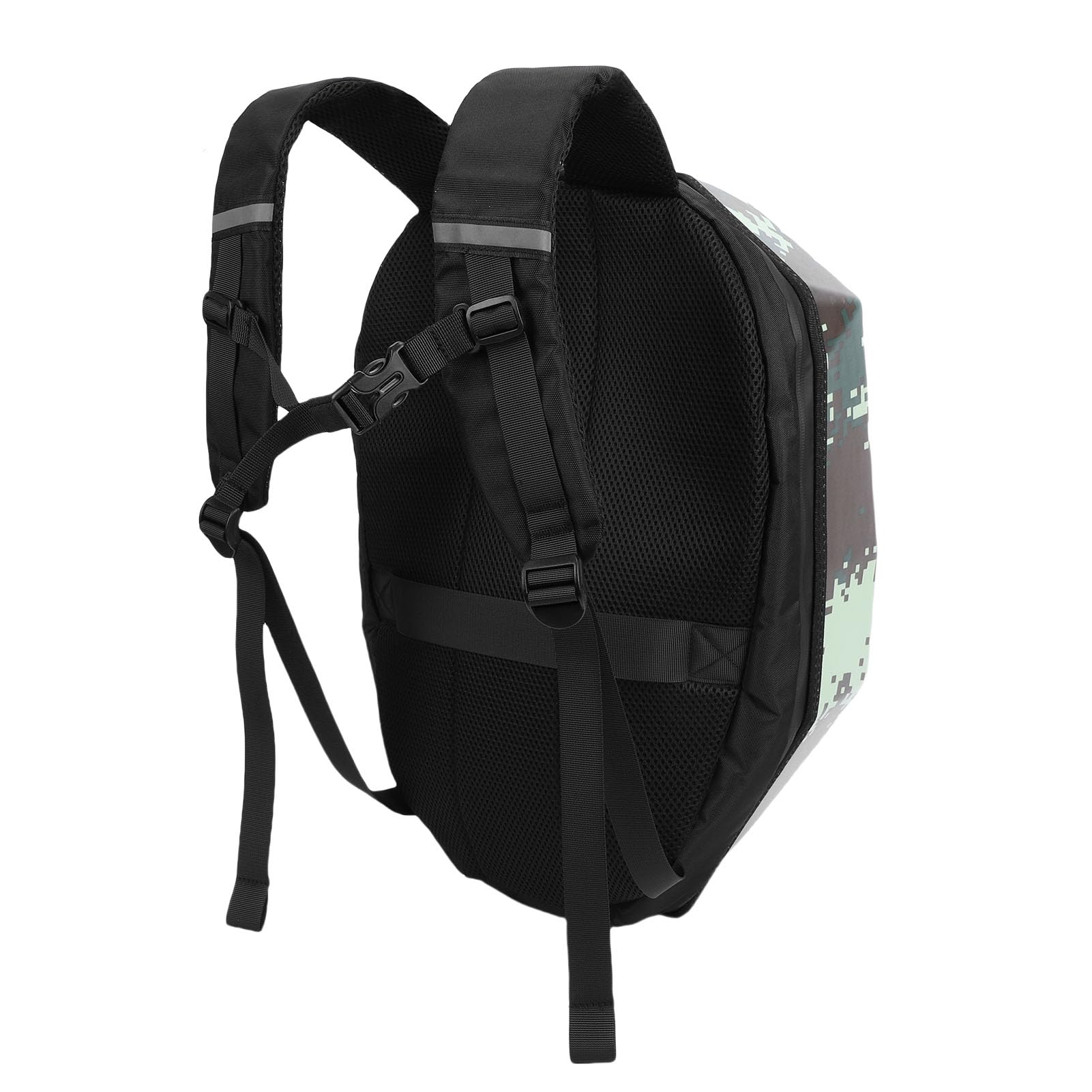 Hyuduo Zaino per Moto LED Accattivante, Borsa per Casco Programmabile con Guscio Rigido per Animazioni di Personalizzate, Perfetto per gli Appassionati di Ciclismo e Viaggi