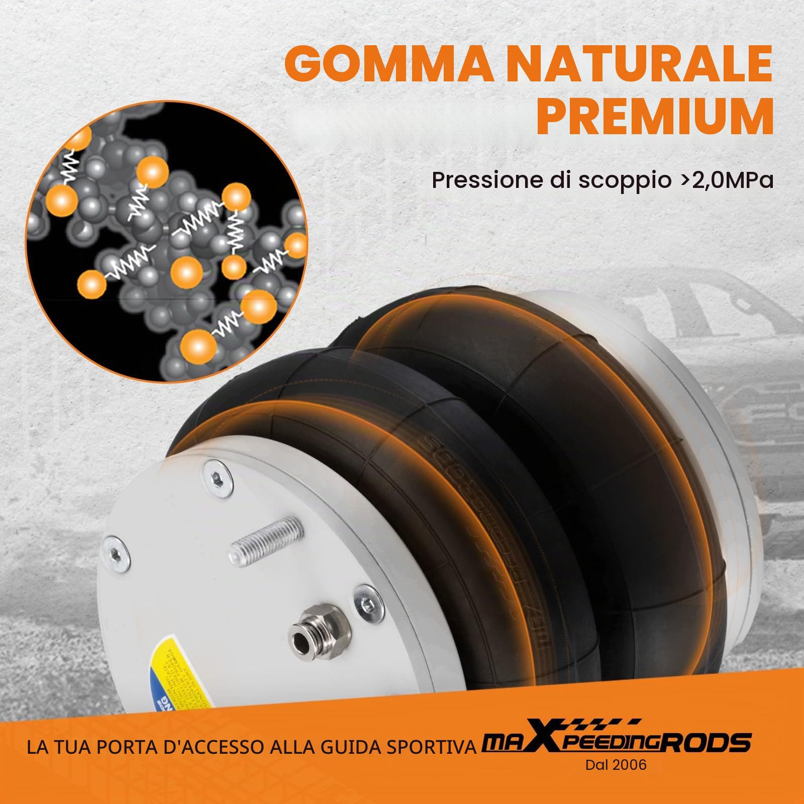 maXpeedingrods KIT Sospensioni Aria + Compressore per Opel Movano, per Renault Master 2010-2024 4000kg
