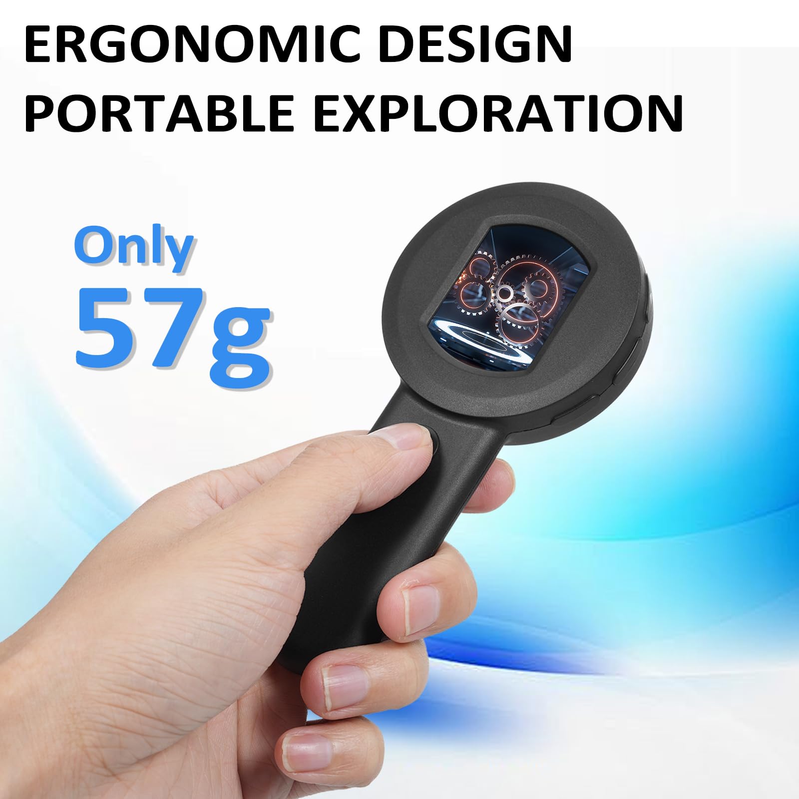 Digital Magnifier with 2.0inch IPS Screen 100X Magnifying Glass with Light Magnifier for Reading White and Purple Lights Windows Compatible - Image 2