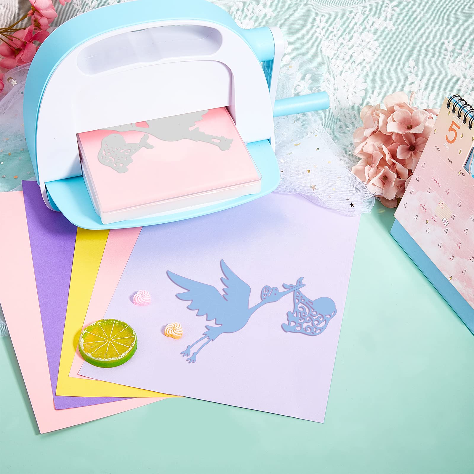 Matrices De Découpe Métal Animaux De La Lune - Poinçons Pour Scrapbooking, Cartes, Gaufrage - Lot De 17 Motifs (Chats, Pandas, Fleurs, Étoiles...)