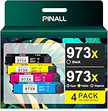PINALL 973X Cartucce d'inchiostro compatibili HP 973X per HP PageWide Pro 477dw 477dn 452dn 452dw MFP 577dw 577z 552dw MFP P55250dw P57750dw (4-Pack)