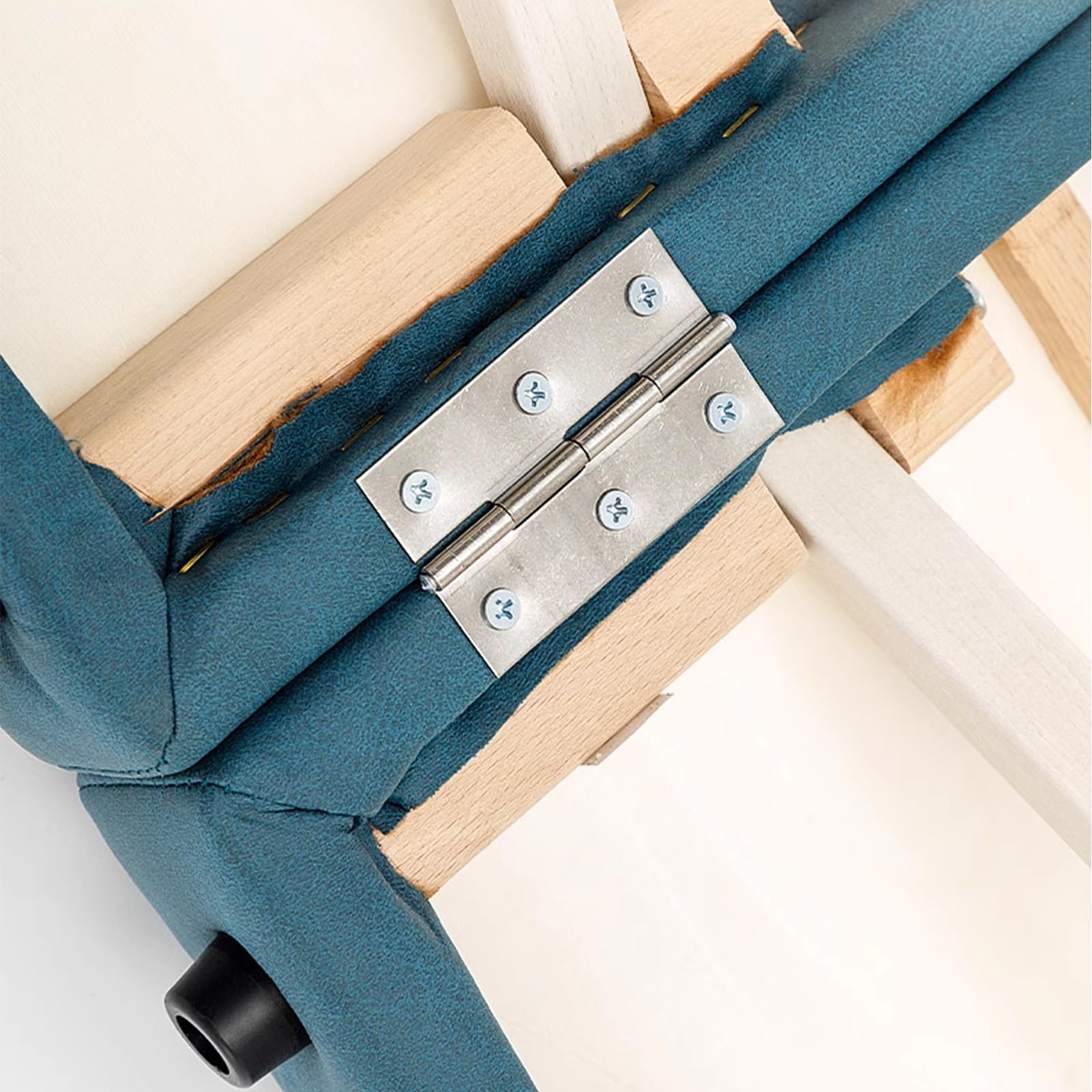 Lettino da Fisioterapista Portatile Lettino per Tatuaggi in Legno Massello Ad Altezza Regolabile Ergonomia Portatile Lettino Massaggio con Copriletto(Blue)