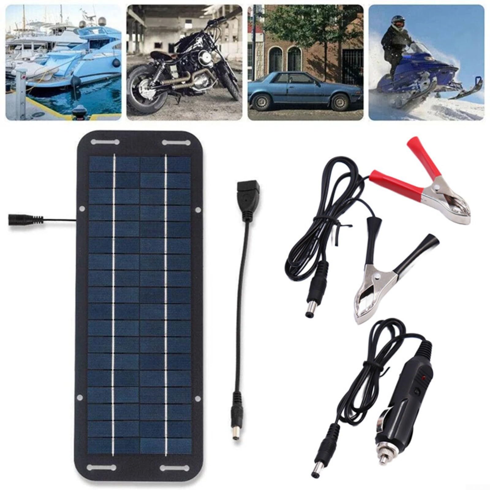 60 W 12 V Solar Trickle Charger Auto Batterij Onderhouder