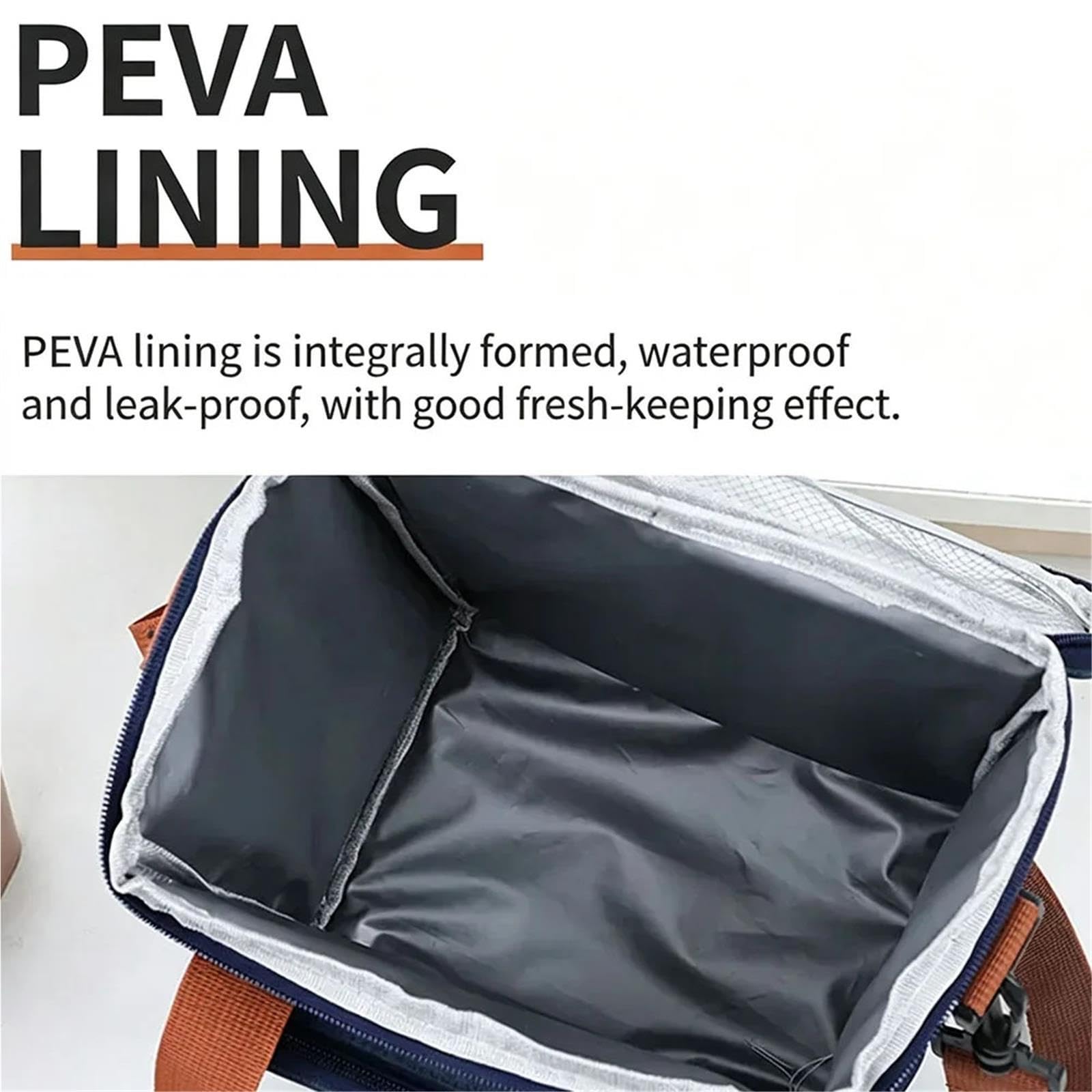 Borsa Frigo Scatola Da Pranzo Isolata Portatile Con Pacchetto Ispessito