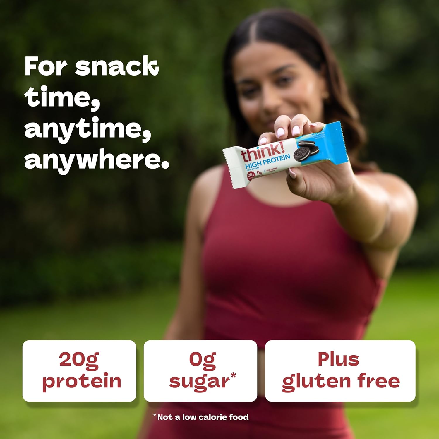 think! Protein Bars, High Protein Snacks, Gluten Free, Kosher Friendly, Cookies and Crème, Nutrition Bars, 2.1 Oz per Bar, 10 Count (Packaging May Vary)