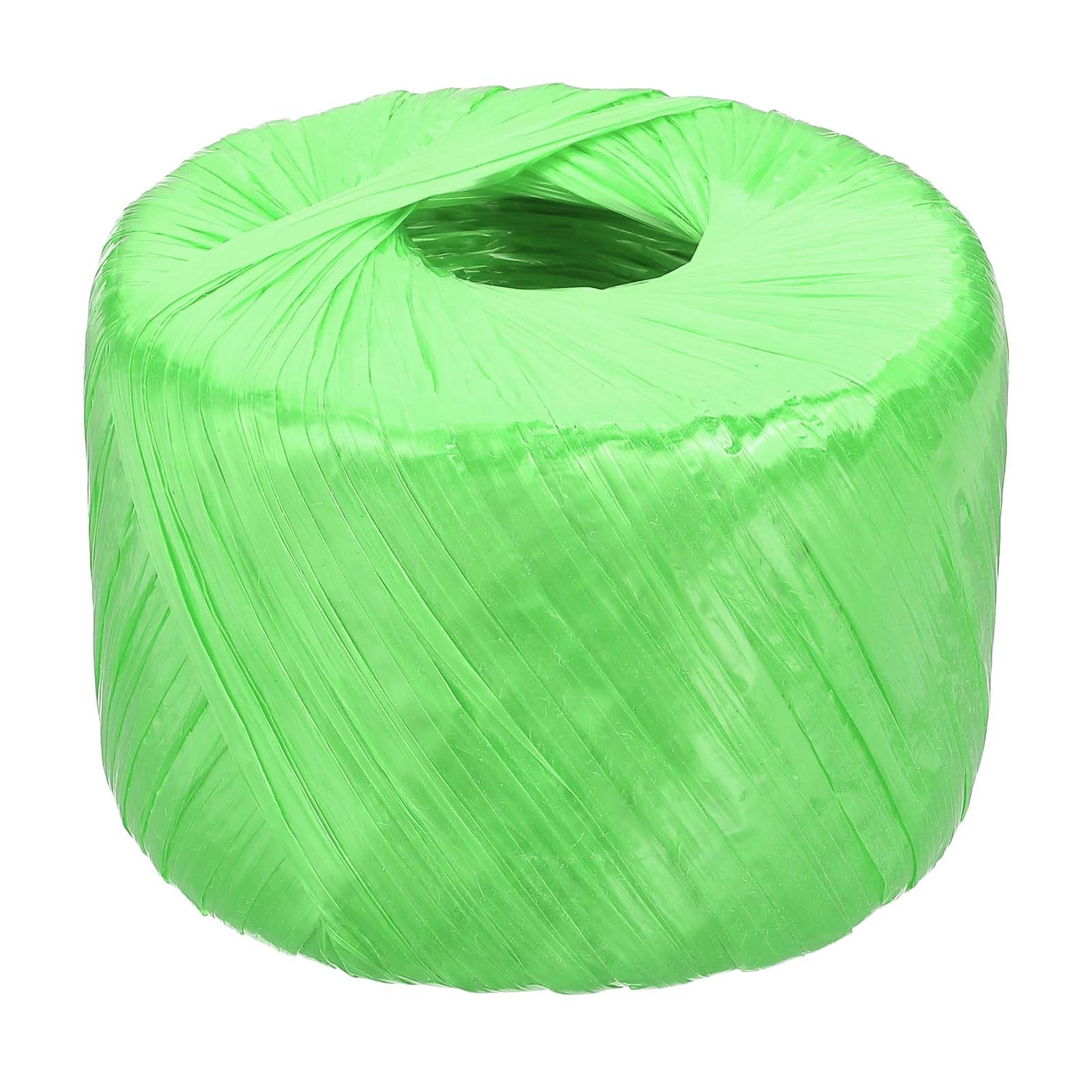PATIKIL 400m Polyester Nylon Plastic Rope, Twine Household Bundles Ropes Roll for Gardening Packing Crafting DIY Green