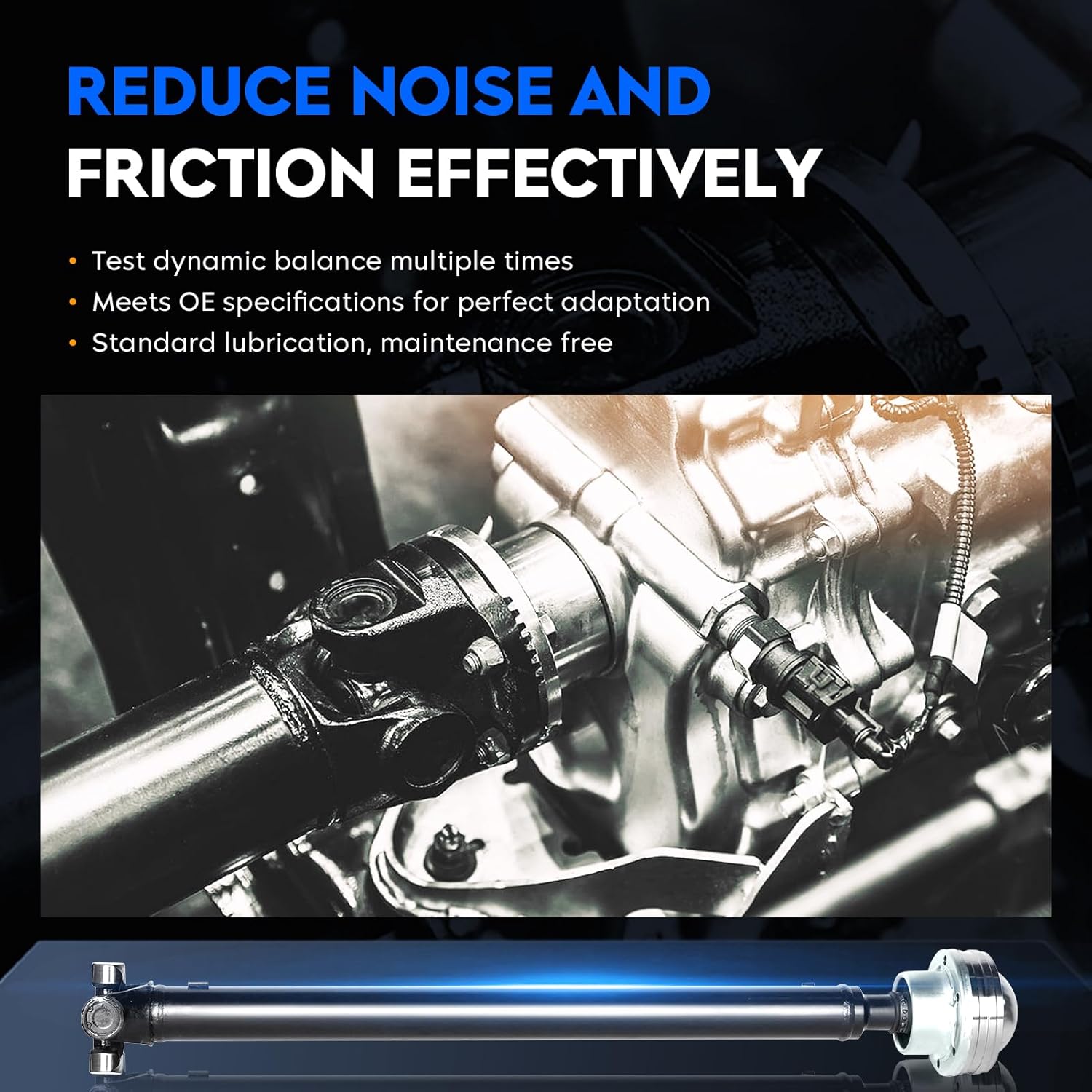 Front Drive Shaft Assembly Fit for Ford Explorer 1997-2001, for Mercury Mountaineer 1997-2001, Driveshaft Assembly Prop Shaft Replace for 936-325 (Only fit 4WD/AWD)