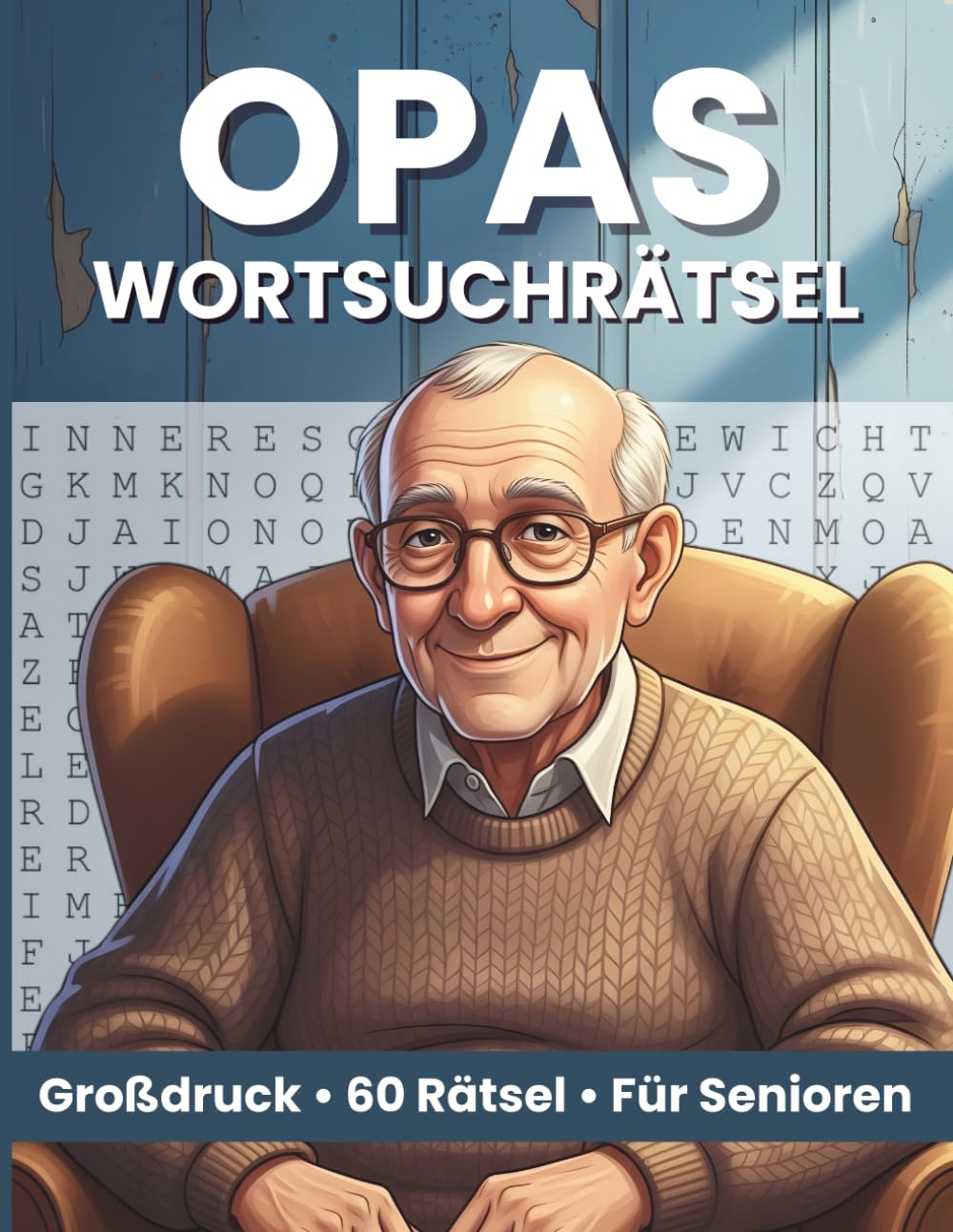 Opas Wortsuchrätsel: 60 Wortsuchrätsel in Großdruck für entspannte Momente und Gedächtnistraining