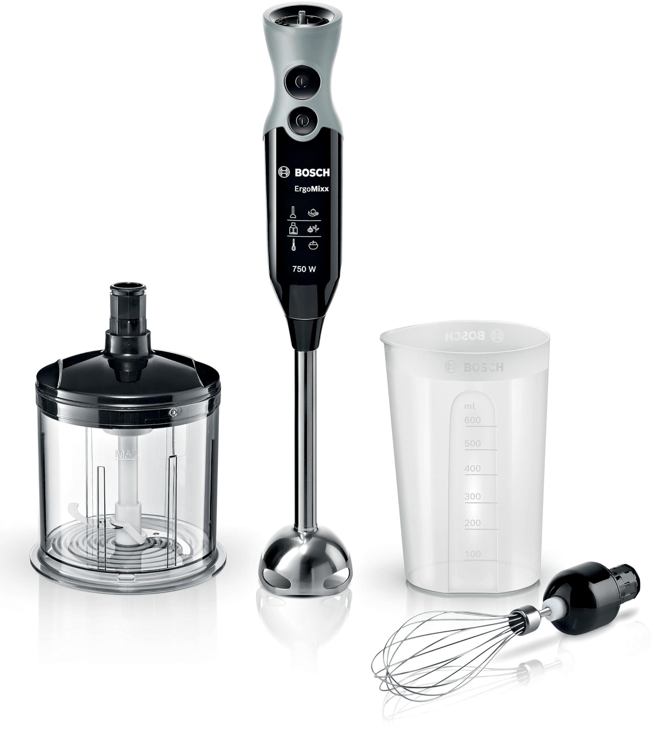 Bosch MSM67160 Hand Blender 750 W Low Vibration Motor Black