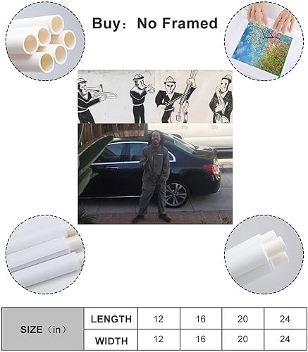 Miniatura 2 de MALOOS Nowhere2go Earl - Póster de lienzo decorativo para pared, sala de estar, dormitorio, decoración, regalo, sin marco, 12 x 12 pulgadas