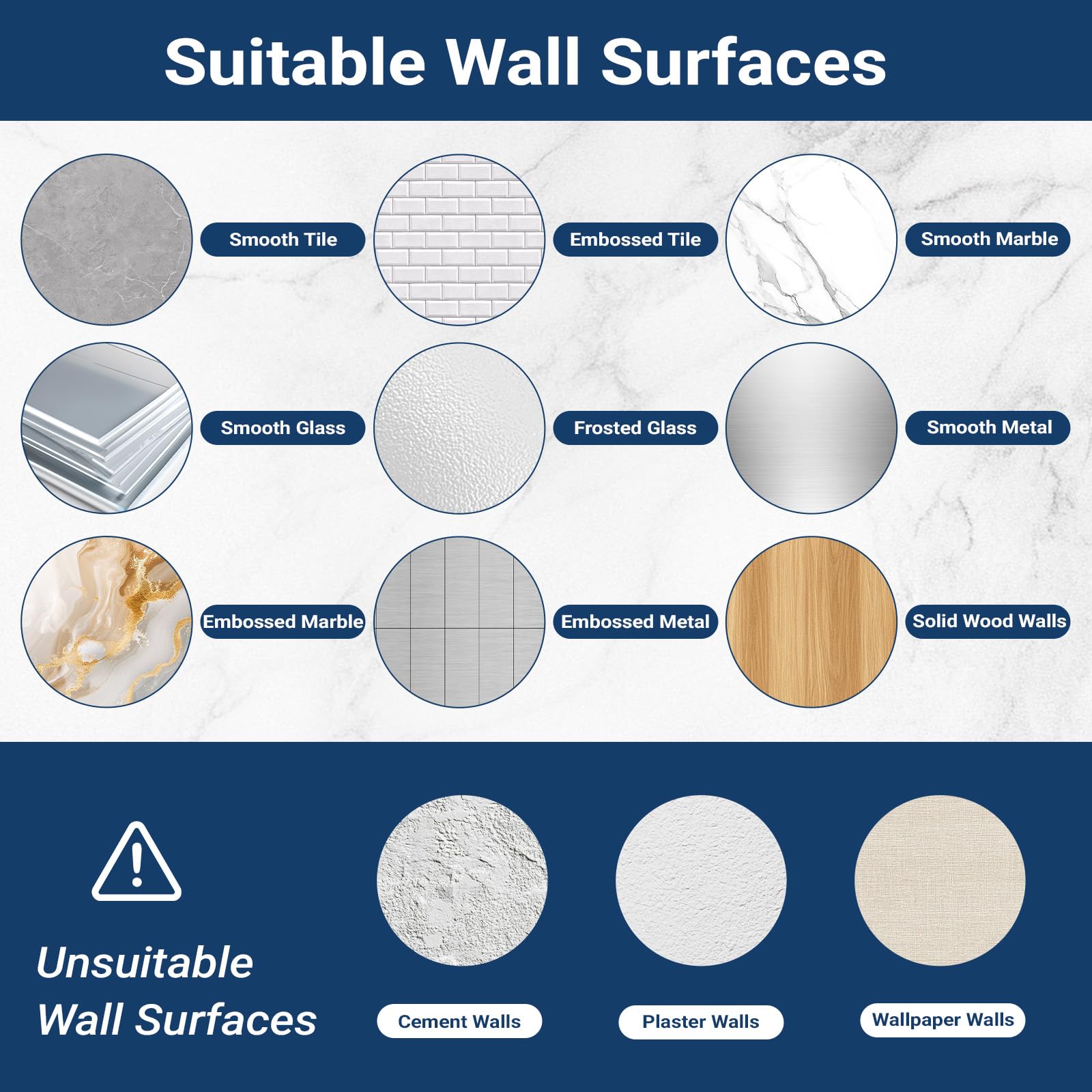 6 Ganchos Adhesivos para Pared Colgadores Adhesivos sin Taladro de Acero Inoxidable 304 con Soporte 10kg Adhesivo 3M Resistente al Agua y óxido para Baño Cocina y Sala Negro 4.5x4.5x2.7cm