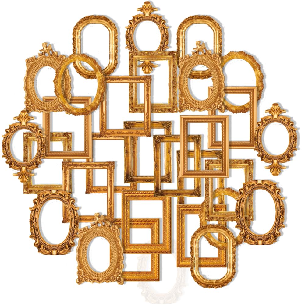 Obujopal 30Pcs Vintage Scrapbook Paper Photo Frame for Scrapbooking Junk Journal Collage Diary Embellishment DIY Photo Album DIY Craft Decoration, 10