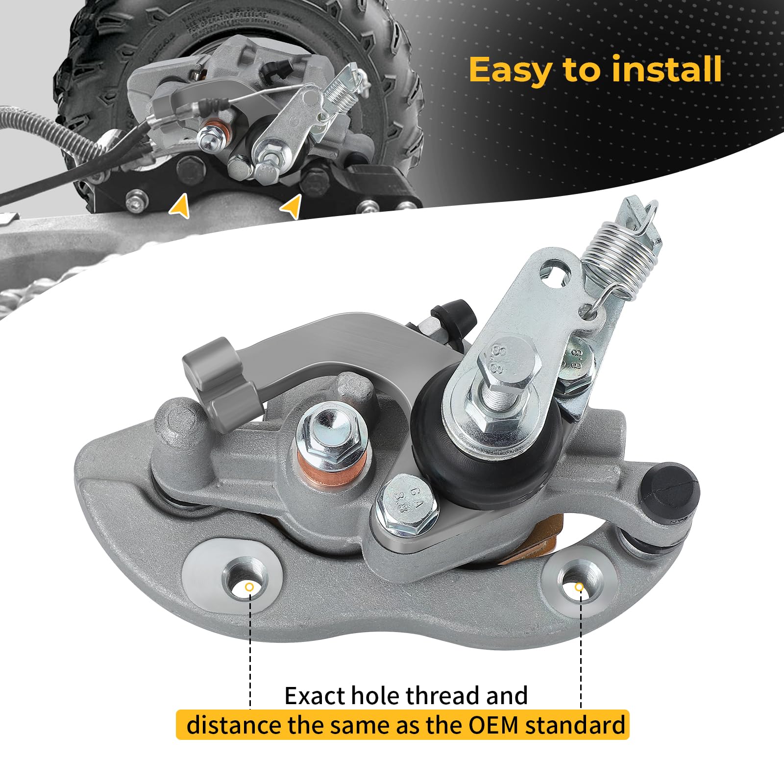 Étrier De Frein Droit YAMAHA RAPTOR 350 – 5LP2580U00, Pièce D'occasion