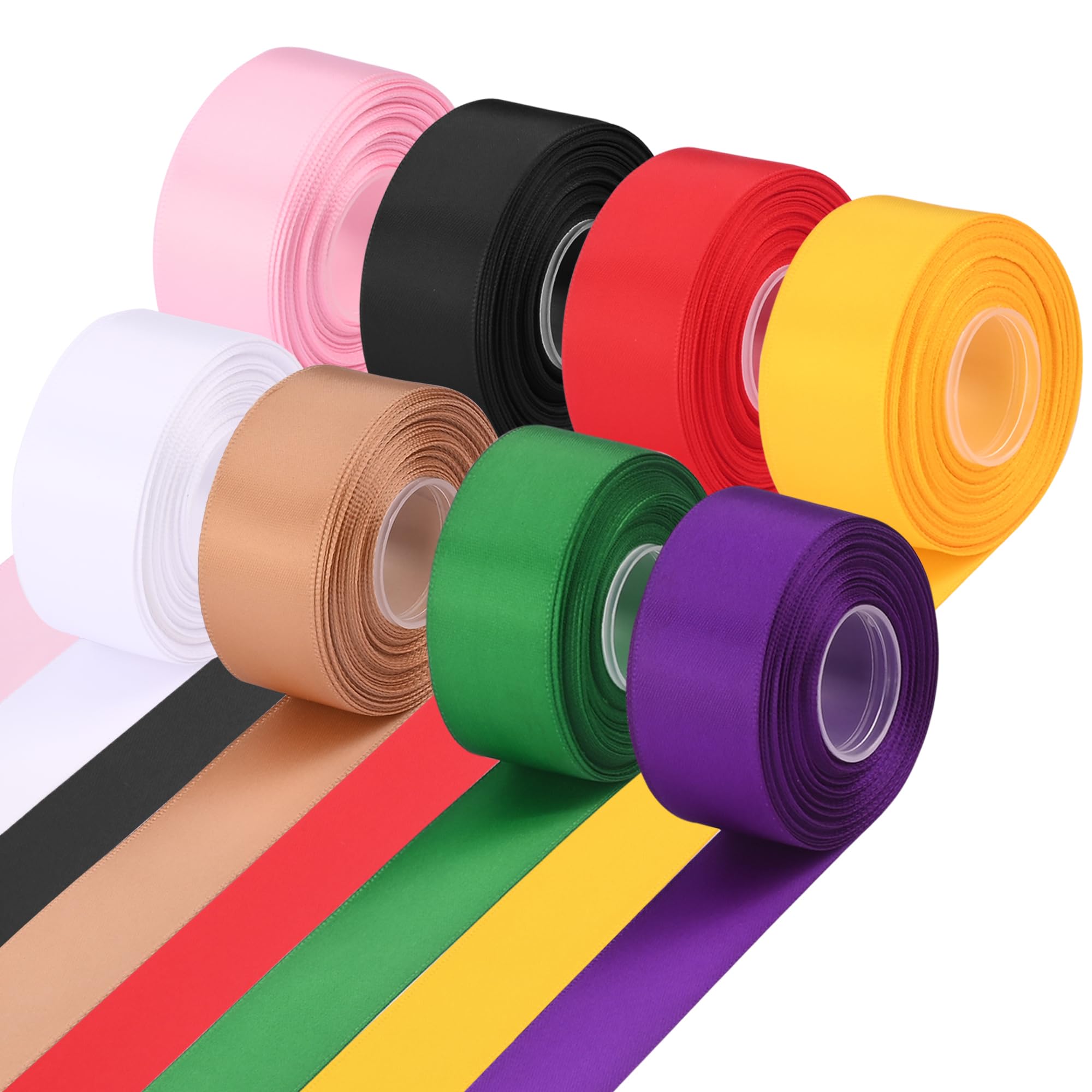 Snapklik.com : Gift Wrapping Ribbon 1 Inch 8 Rolls Total 80 Yards ...