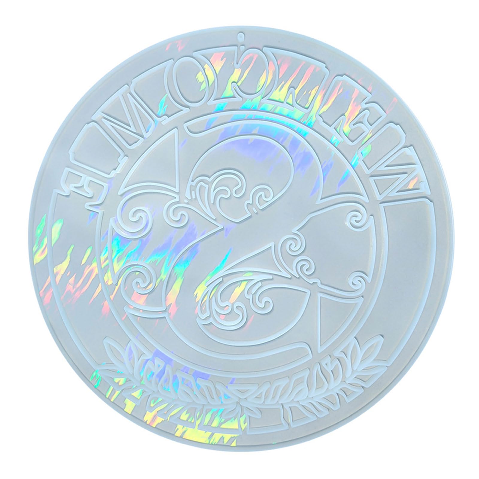 Lettre en silicone de haute précision en S avec texture holographique durable