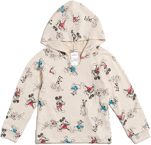 Vista 3 de Disney Mickey Mouse Donald Duck Pluto Minnie Mouse - Conjunto de sudadera con capucha y pantalones para recién nacidos hasta niños pequeños
