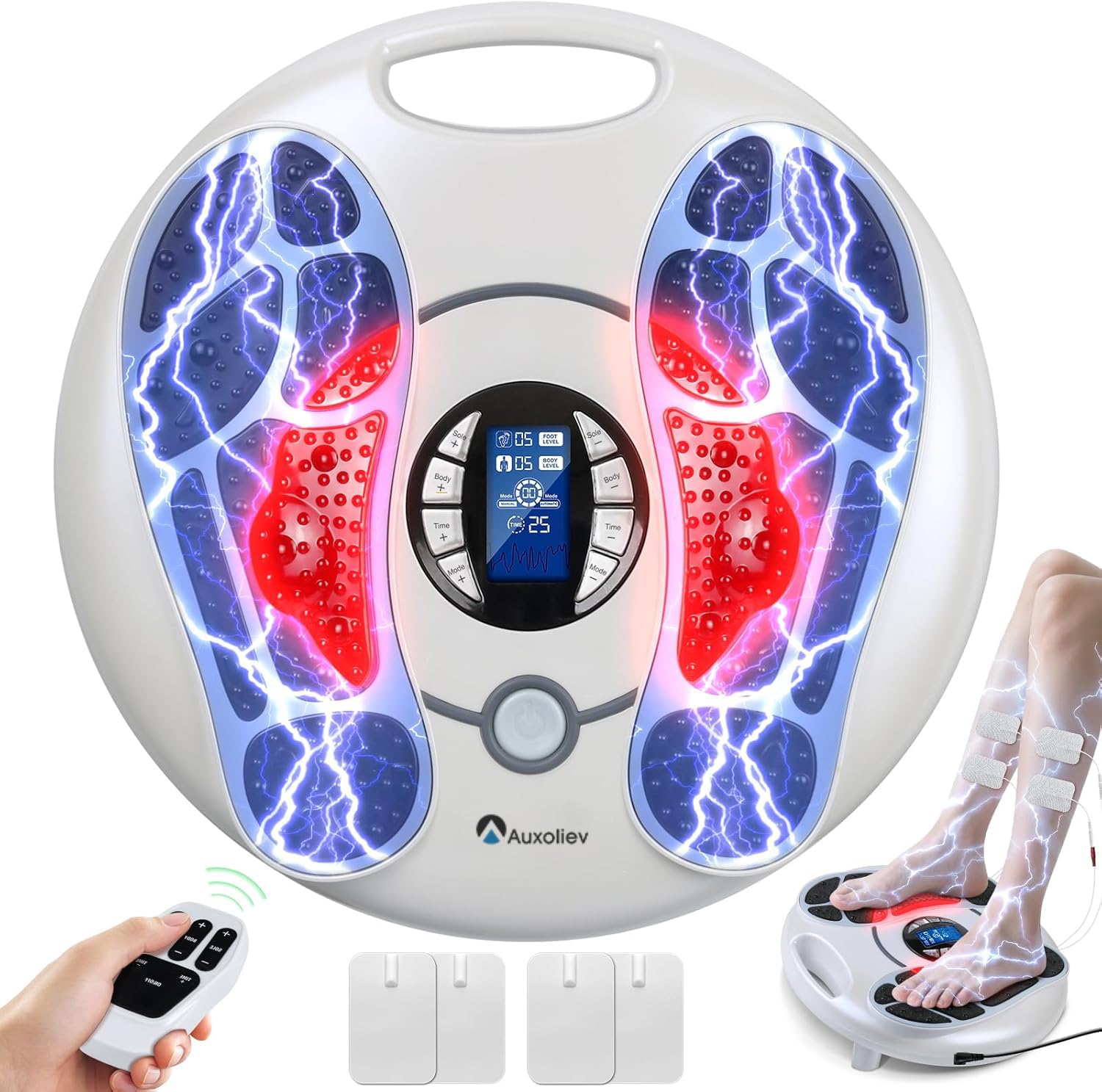 EMS Foot Massager for Neuropathy FSA Eligible Electric Foot Massager for Circulation and Pain Relief Hsa Plantar Fasciitis