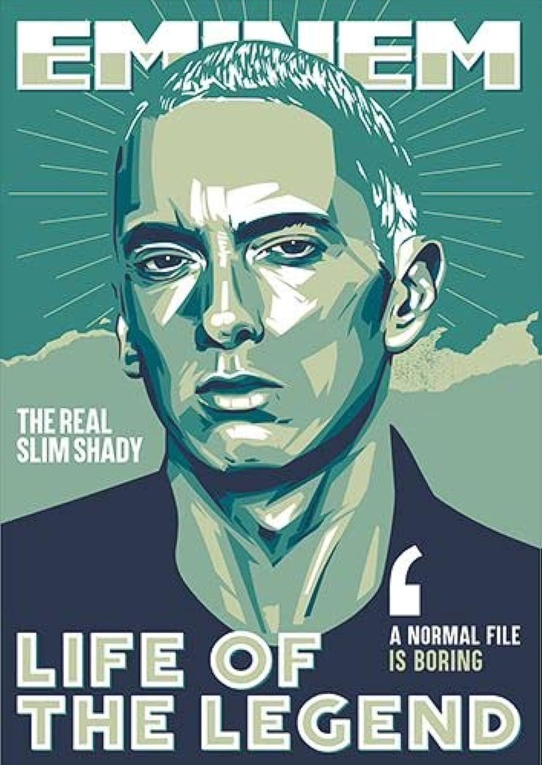 Voltx Design Eminem Life Of The Legend Music Printed Metal Wall Poster | Wall Art Decor, Poster Frame, Decoration, Wall Poster, Home Decoration, For Bedroom, Home Decor (15x20cm)
