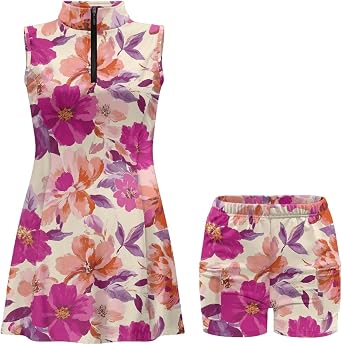 Golf Dress Tennis Outfits for Women, Tennis Golf Dresses with Built in Shorts for Athletic Outfits