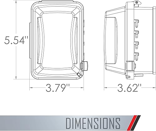 Miniatura 2 de TayMac MM510C Cubierta para Receptáculo de Una Sola Caja HorizontalVertical Resistente a la Intemperie, 3.75 Pulgadas de Profundidad, Transparente